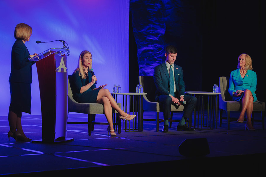 From left to right, ADF CEO, President & General Counsel Kristen Waggoner; ADF Senior Counsel Erin Hawley; Mississippi Solicitor General Scott Stewart; Mississippi Attorney General Lynn Fitch