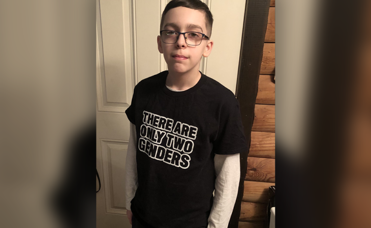 MA boy forbidden to wear “There are only two genders” T-shirt to school