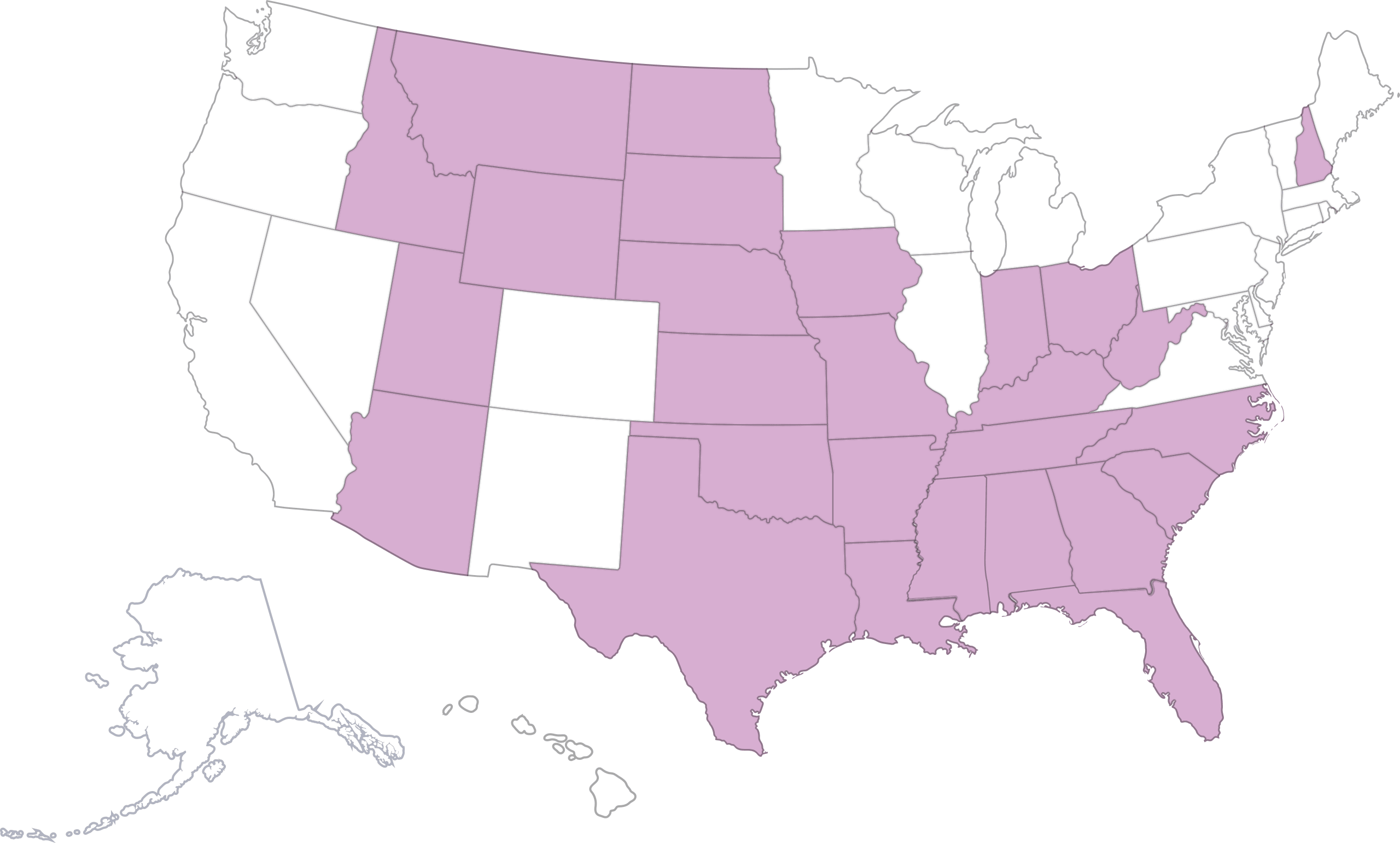 Map of states that protect fairness in women’s sports