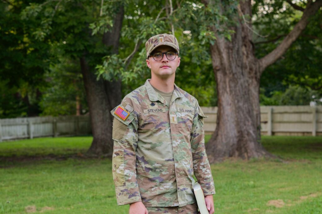 2nd Lt. Trace Stevens, a member of the Virginia Army National Guard.